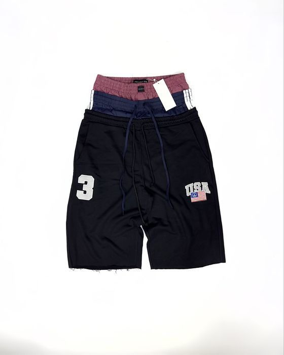 Шорти Project G/R shorts project g/r шорты opium archive balenciaga спортивні шорти оверсайз чорні M L