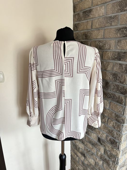 Kremowa bluzka H&M rozmiar M/38 wiskoza