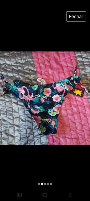 Cuecas de biquini floridas tamanho 38 M