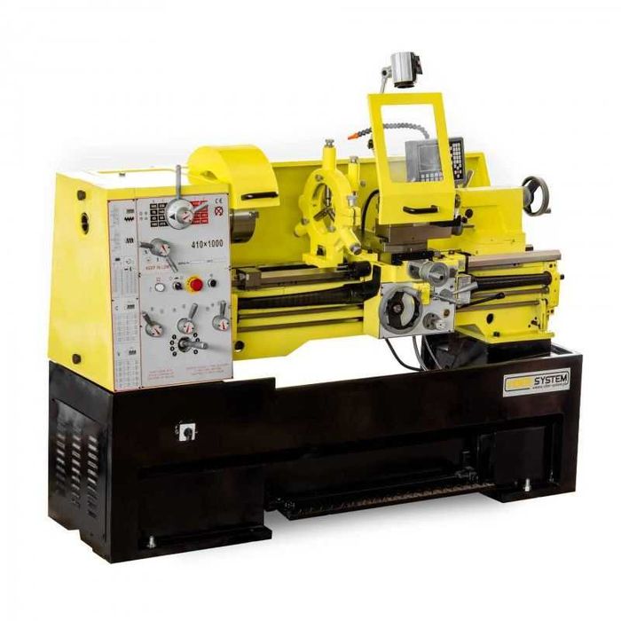 Tokarka do Metalu 3,3kW  410x1000mm 1600kg żeliwna + odczyt cyfrowy