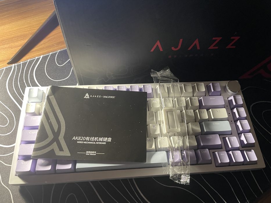 NEW!Механічна клавіатура Ajazz ak 820 кирилиця!