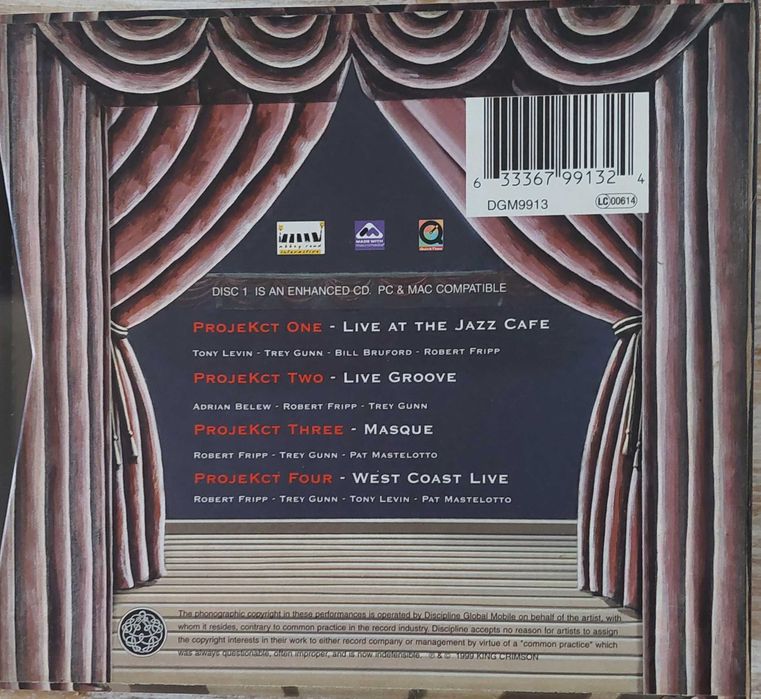 King Crimson The Projekcts, box set