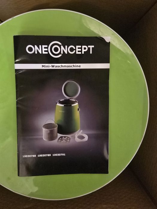 Mini pralka turystyczna oneConcept Ecowash 3 kg / 260W z funkcją wirowania – Stan BDB!