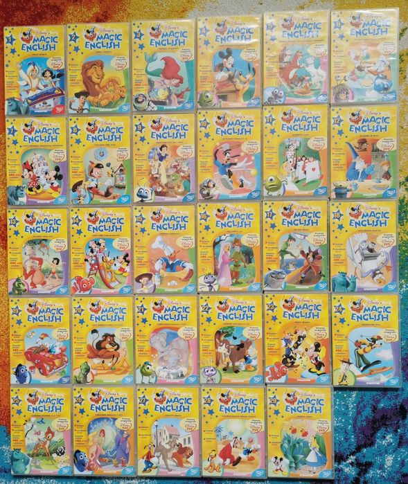 Kolekcja 29 płyt DVD Disney Magic English DeAgostini nauka języka angielskiego dla dzieci