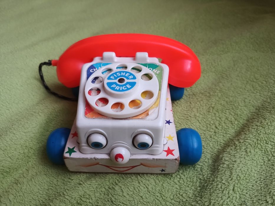 Zabawka telefon samochód Fisher Price Toys Usa oryginał 1961 rok