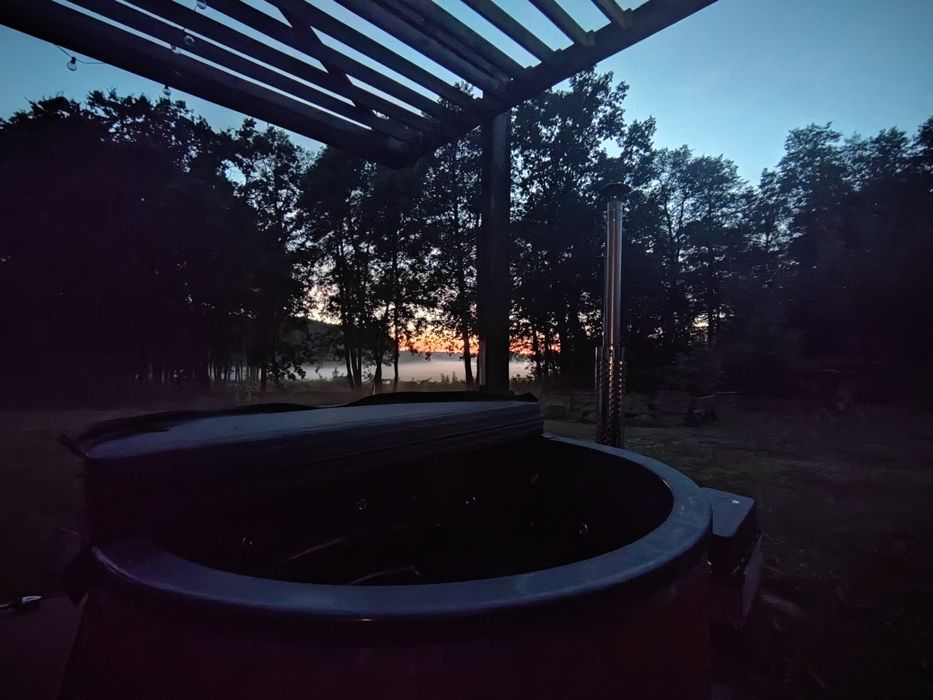 Dom domek weekend Święta jacuzzi sauna balia kominek