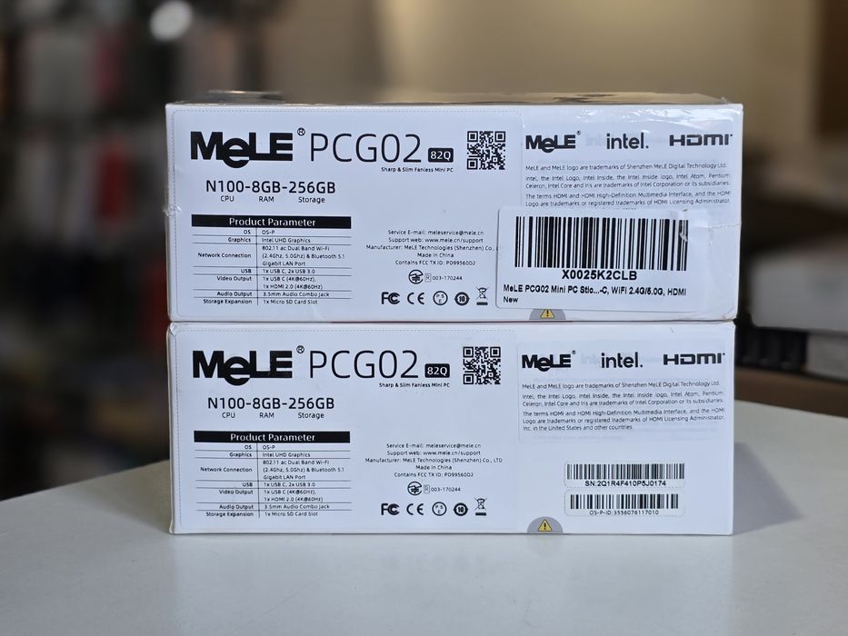 Безвентиляторний міні-ПК системник MeLE PCG02, N100 Win 11 Pro 8/256