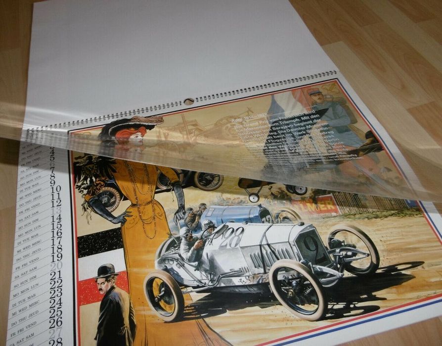 Raro Calendário da Mercedes do ano 1986