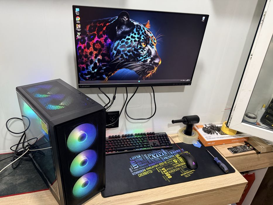 Компьютер Ігровий PRO Ryzen 5+ssd 1тб м2+16 ddr+ MSI RX6600XT