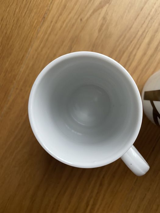 3 kubki ceramiczne Galzone literki A i K i serce