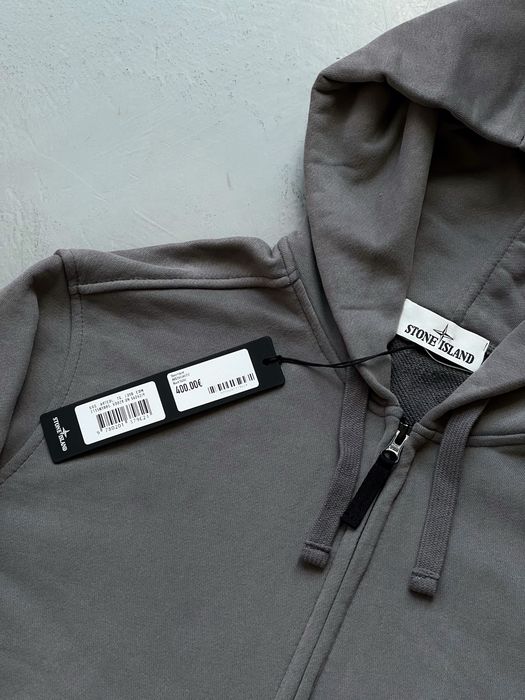 БЕЗ ПЕРЕДОПЛАТИ: Зіп Худі Stone Island сірий