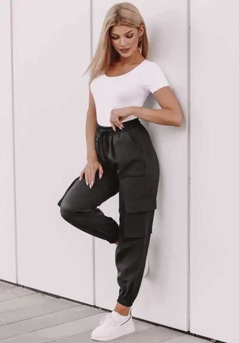 Spodnie Damskie, Joggery Mylo, Czarne