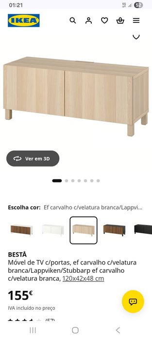 Móvel Besta ikea 120cm