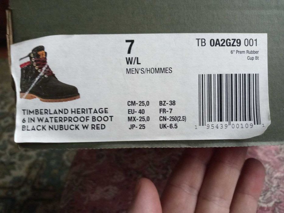 Чоловічі черевики Timberland 6 inch Premium Waterproof Boots Оригінал