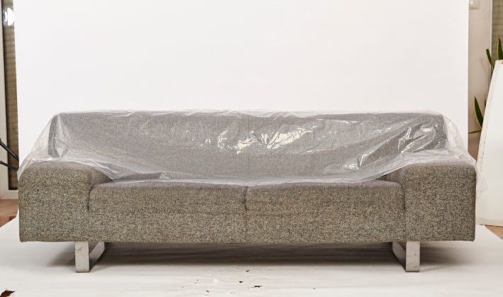 folia ochronna 4-osobowa kanapa 335,3 x 137,2cm gruba 50 mikronów