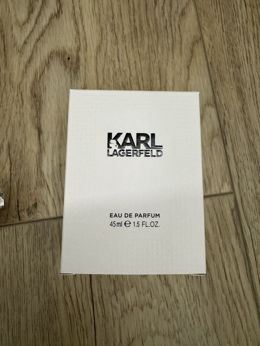 Puste opakowanie i flakon po perfumach Karl Lagerfeld 45ml