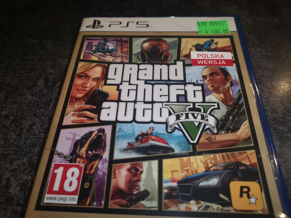 GTA 5 PS5 gra PL (nowa w folii) sklep Ursus możliwa zamiana