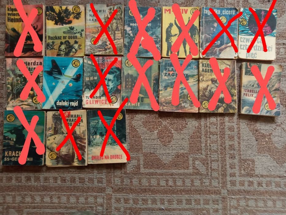 Książki z serii Żółty tygrys z lat 1960r-1989r