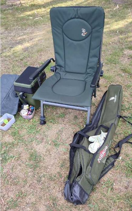 Elektrostatyk F5R Fotel Wędkarski Krzesło Karpiowe Składane Regulowane