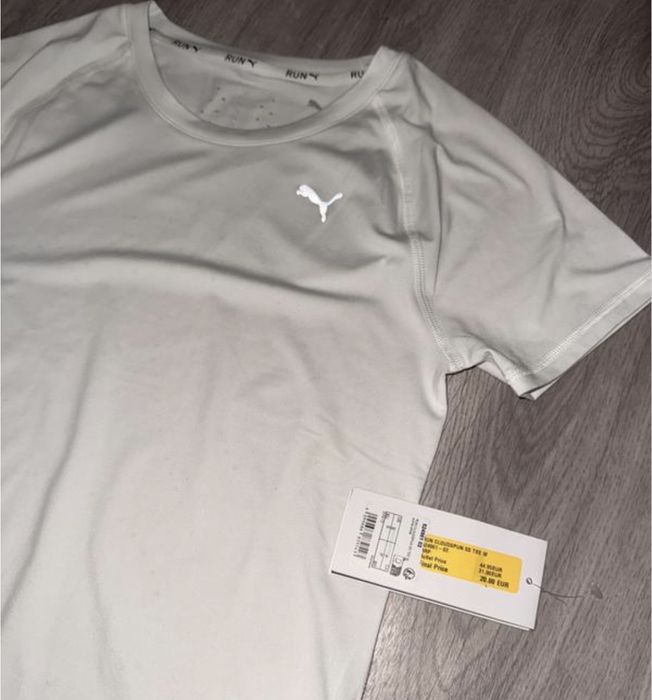 Новая Puma белая оригинал футболка пума,біла жіноча футболка