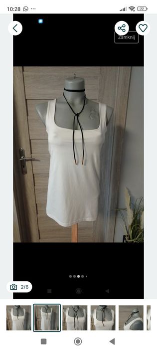 Choker czarny na wiązanie