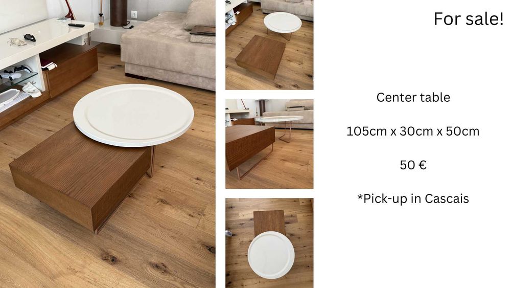 Furniture: mesas, sofa, aparador