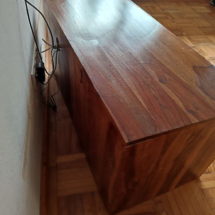 Szafka Komoda RTV Kolonialna Drewno Palisander  pod telewizor