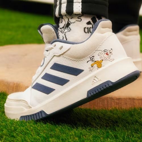 Дитячі білі шкіряні кросівки Adidas Disney Tensaur Mickey Mouse 32FR