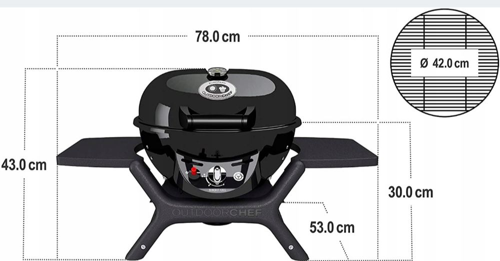 Grill grill gazowy OUTDOORCHEF MINI CHEF 420  G  Nowy GRATIS KURIER!!