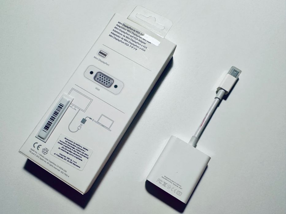 Oryginalna przejściówka Apple z Mini DisplayPort na VGA