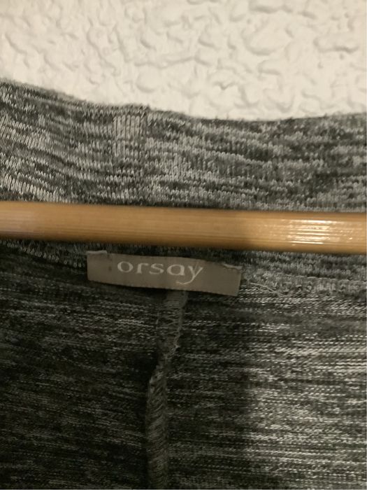 Szara spódnica midi zwężana melanż XL Orsay
