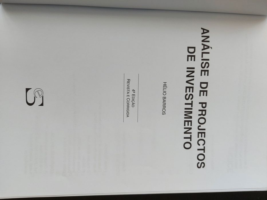 Análise de Projectos de Investimentos