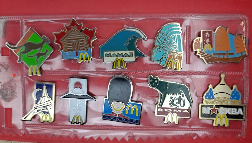 Pin's McDonald's 10 sztuk DLA KOLEKCJONERA