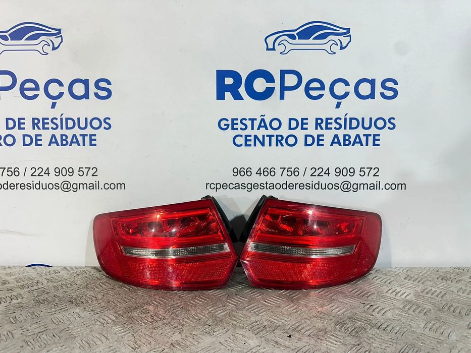 Conjunto Farolins Tras Traseiro Direito Esquerdo Original Audi A3 8P