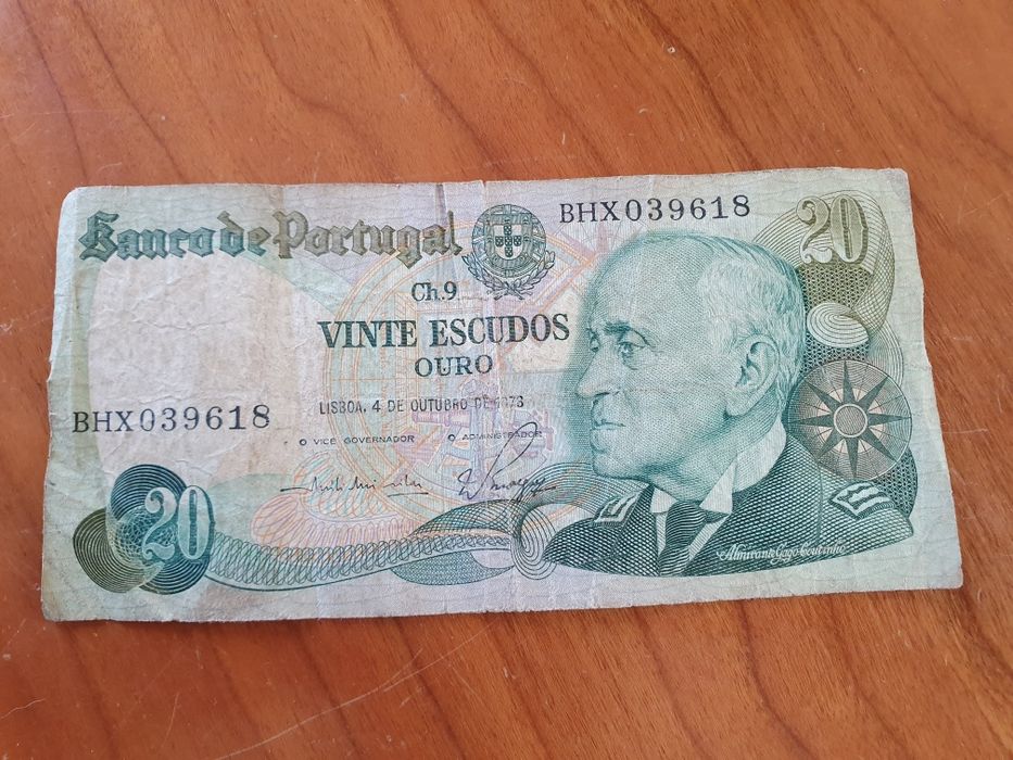 Nota 20 Escudos Ano 1978