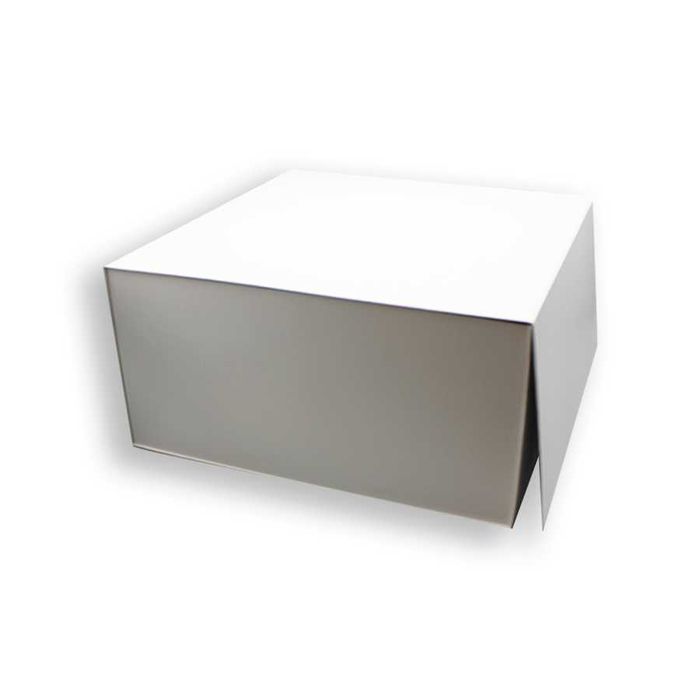 Caixas de cartão premium NOVAS com íman 22x22x10 (preto ou branco)