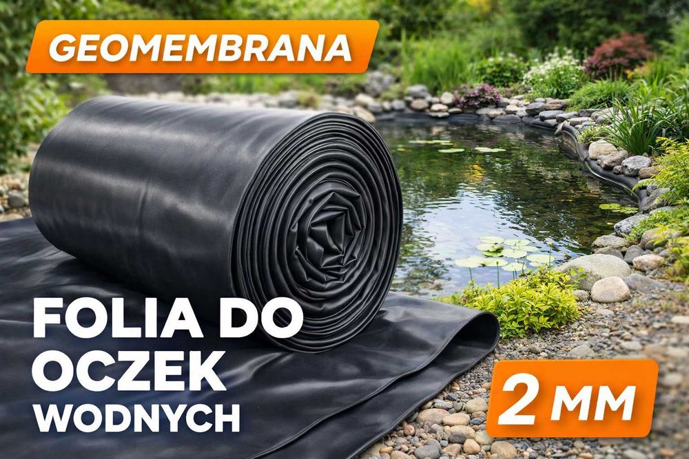 Geomembrana gr 2mm Czarna / Folia do oczek oczka wodnych