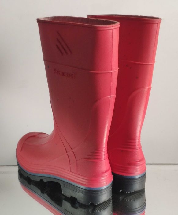 Сапоги сапожки резиновые гумові детские красные разм 32  215мм