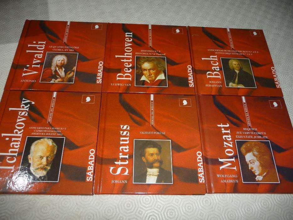 Coleção Génios da Música (6 livros com CD todos por 15€) - NOVOS
