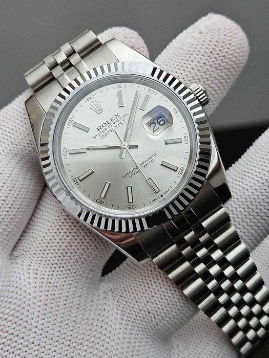 Швейцарские часы Rolex DateJust Silver-White