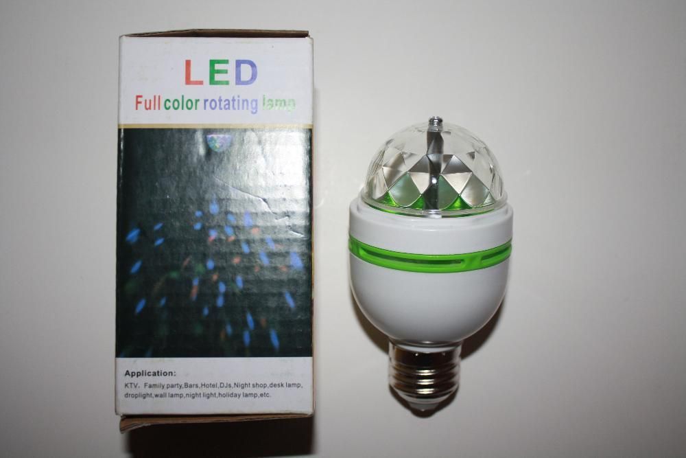 lâmpada de cristal rotativa LED