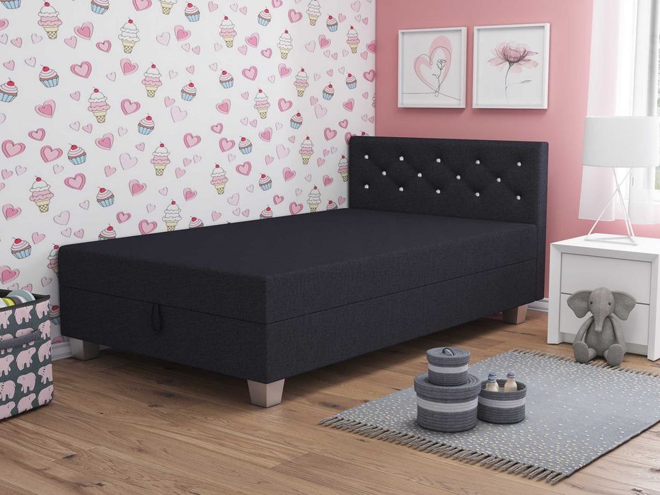 Tapczan pojedynczy Łóżko z Materacem Wersalka jednoosobowa Kanapa Sofa