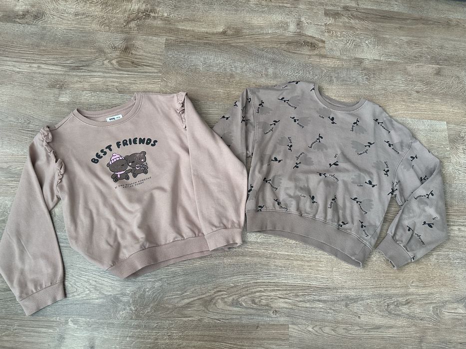Sinsay 140 bluza 2szt set bluzy best friends