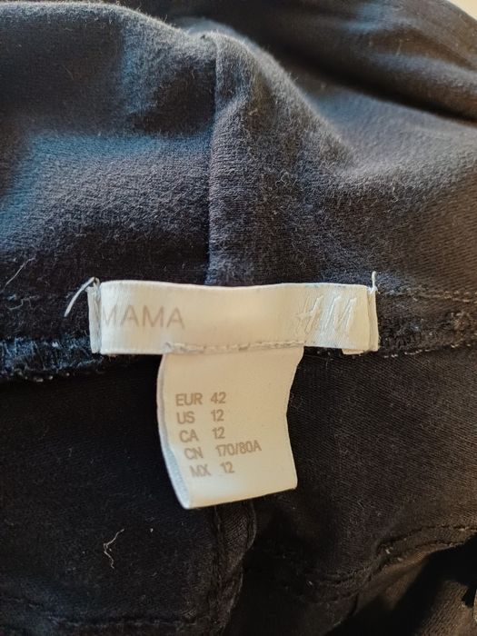 Czarne spodnie ciążowe H&M r. 40/42