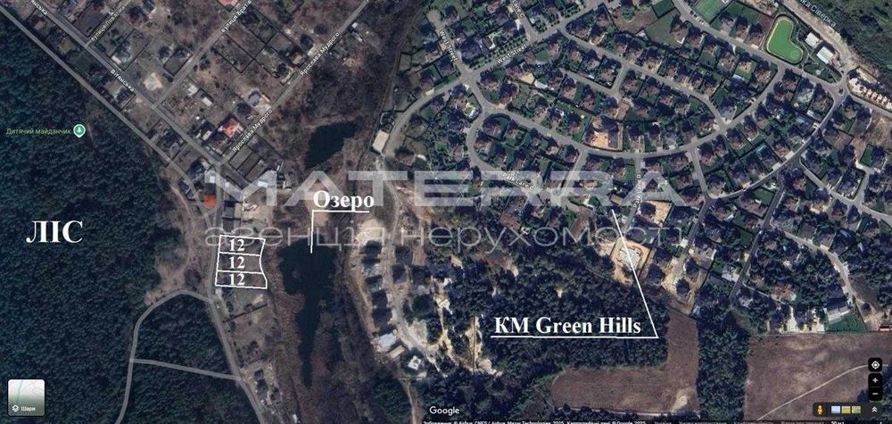 Продаж ділянок біля озера 12-36 соток поруч ліс