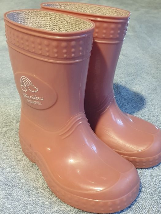 Kalosze różowe w odcieniu wrzosowym firmy Kalosze poproszę r. 21-22