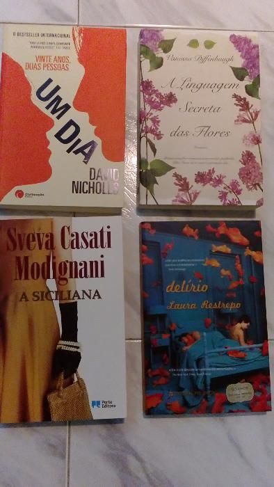Pack 2 de 4 livros de literatura nacional e internacional, como novos