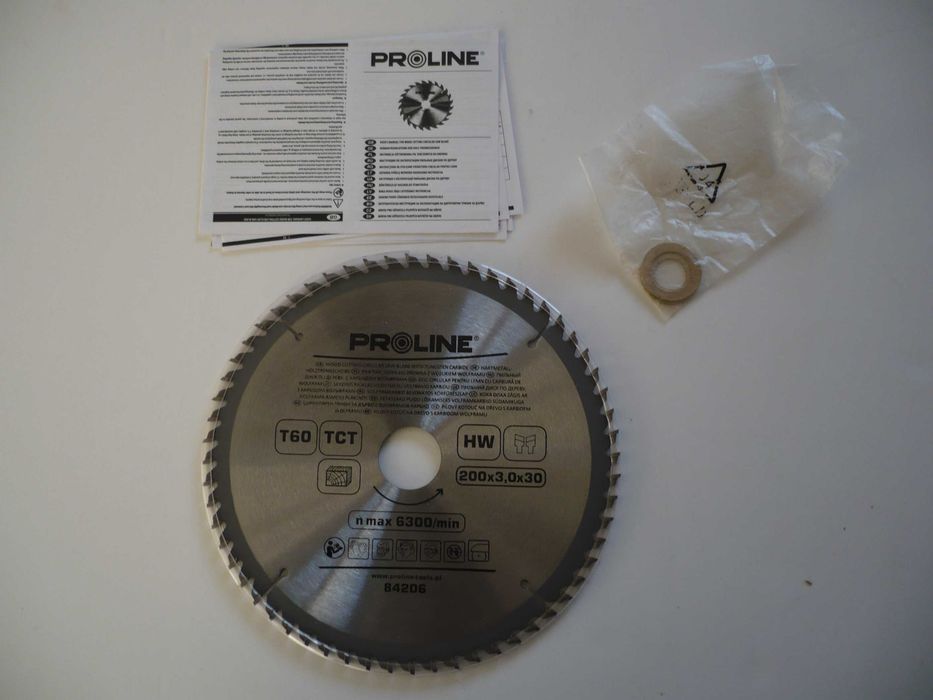 tarcza widiowa do drewna 200 mm 60 zębów TCT HW Proline