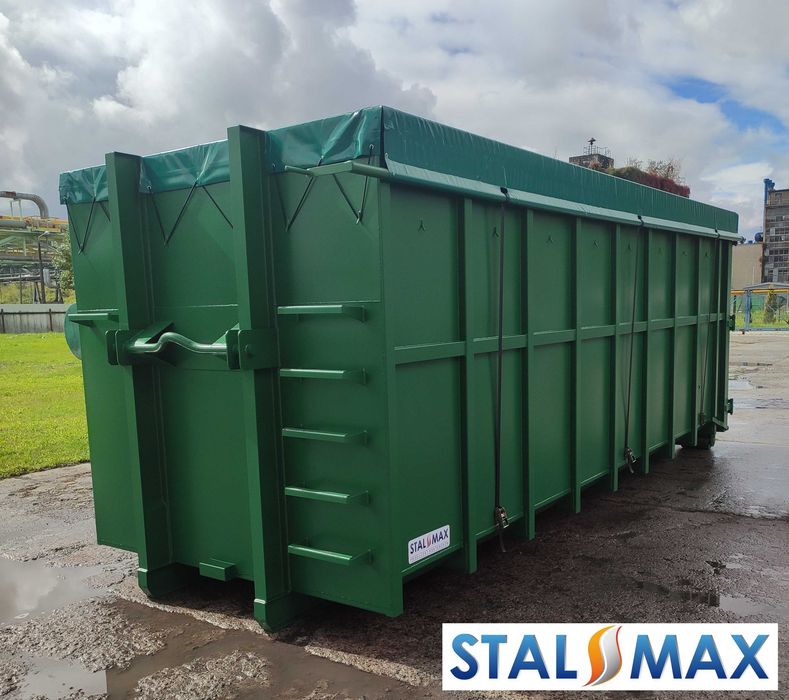 Kontener hakowy 33, 36 STAL-MAX, kontenery, złom, odpady, hakowiec