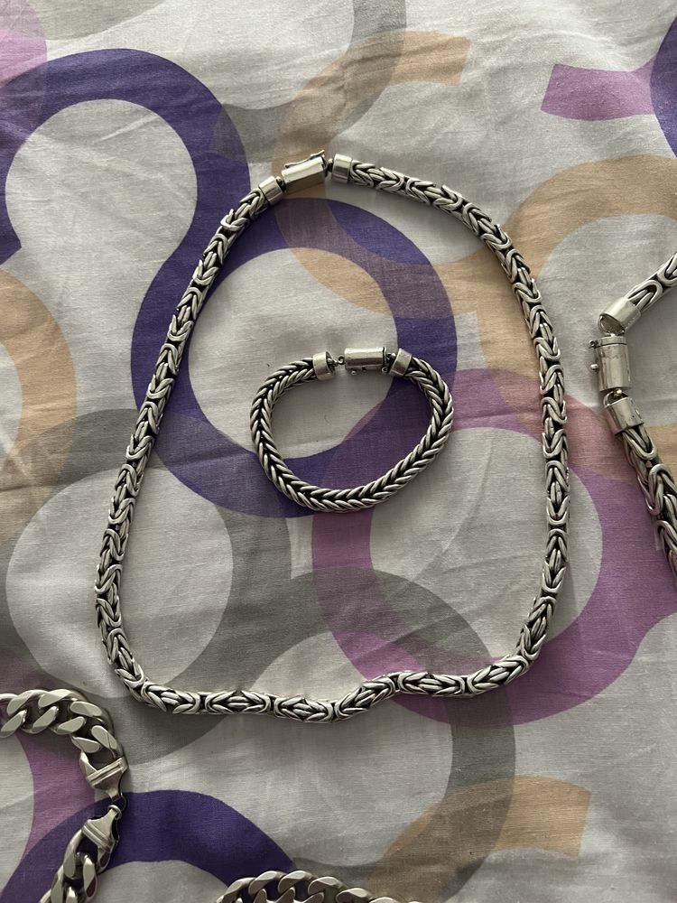 Colares e pulseiras em prata 950 3€ a gr Sobrosa • OLX Portugal